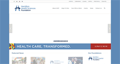 Desktop Screenshot of hamiltonhealth.ca